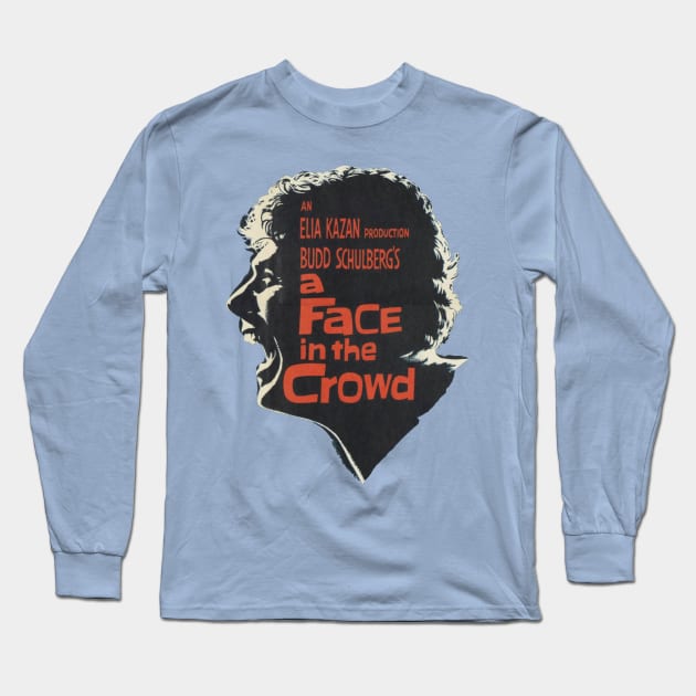 A Face in the Crowd Movie Poster Long Sleeve T-Shirt by MovieFunTime